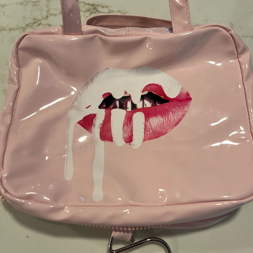 Kylie Cosmetics Pink Lip Print Cosmetic Bag